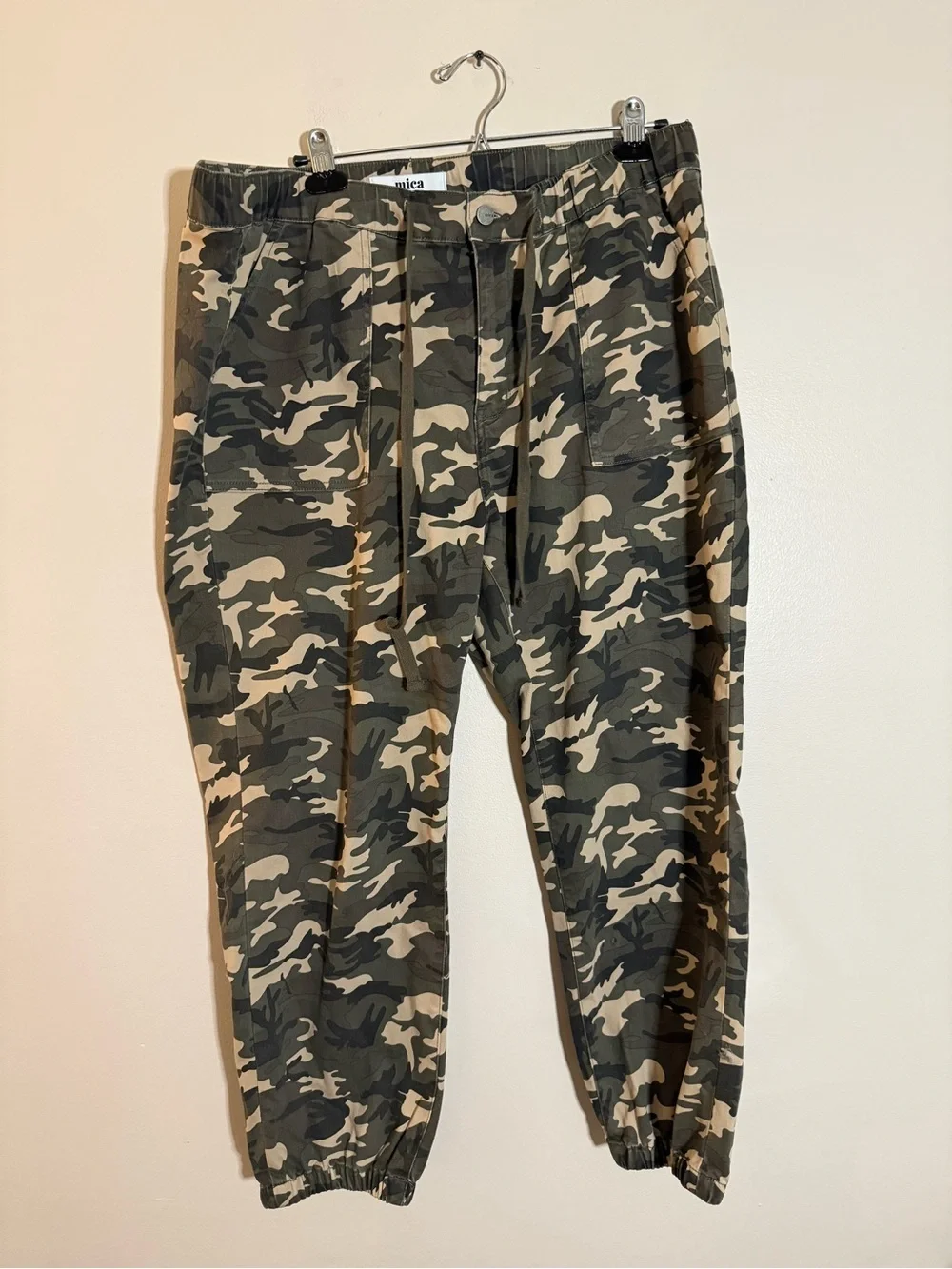 Mica Olive & Tan Camouflage Cargo Joggers - Picture 1 of 4